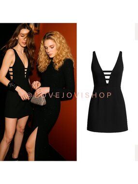 Dress | Vena Cava Black Cage Tank Mini | Y2K Luxury Label | Party Cocktail **RAR